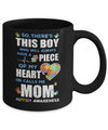 There's This Boy He Calls Me Mom Autism Awareness Mug Coffee Mug | Teecentury.com