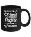 Never Stand Between A Papa And His Grandkids Fathers Day Mug Coffee Mug | Teecentury.com