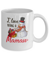 I Love Being A Mamaw Snowman Gift For Christmas Day Mug Coffee Mug | Teecentury.com