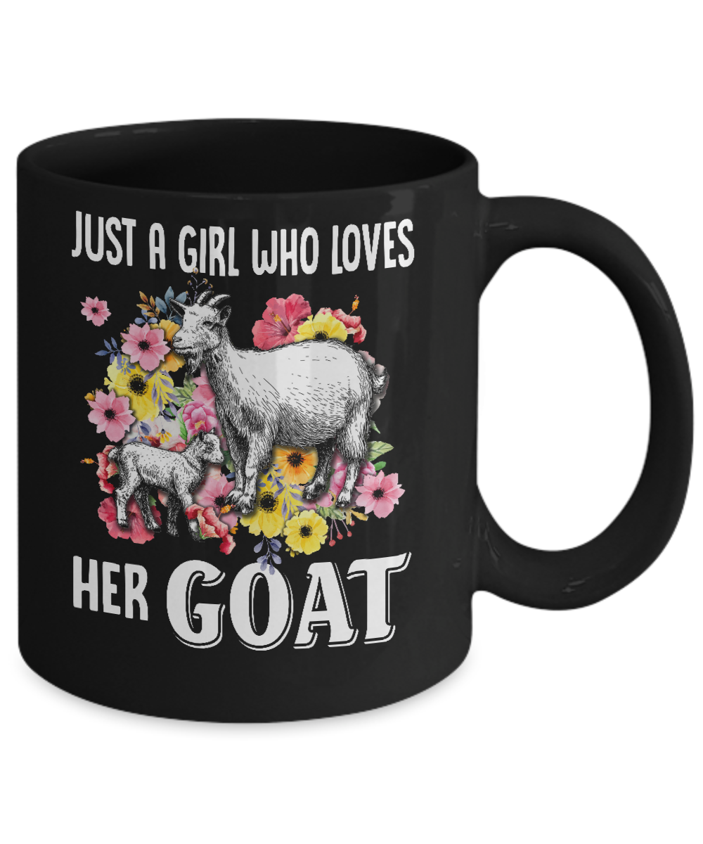 Just A Girl Who Loves Her Goat Mug Coffee Mug | Teecentury.com