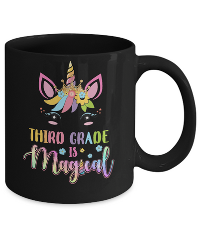 Third Grade is magical Unicorn Back to School 3rd Grade Mug Coffee Mug | Teecentury.com