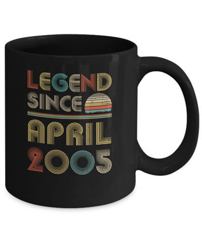Legend Since April 2005 Vintage 17th Birthday Gifts Mug Coffee Mug | Teecentury.com