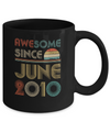 Awesome Since June 2010 Vintage 12th Birthday Gifts Mug Coffee Mug | Teecentury.com