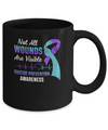 Suicide Prevention Awareness Not All Wounds Are Visible Mug Coffee Mug | Teecentury.com