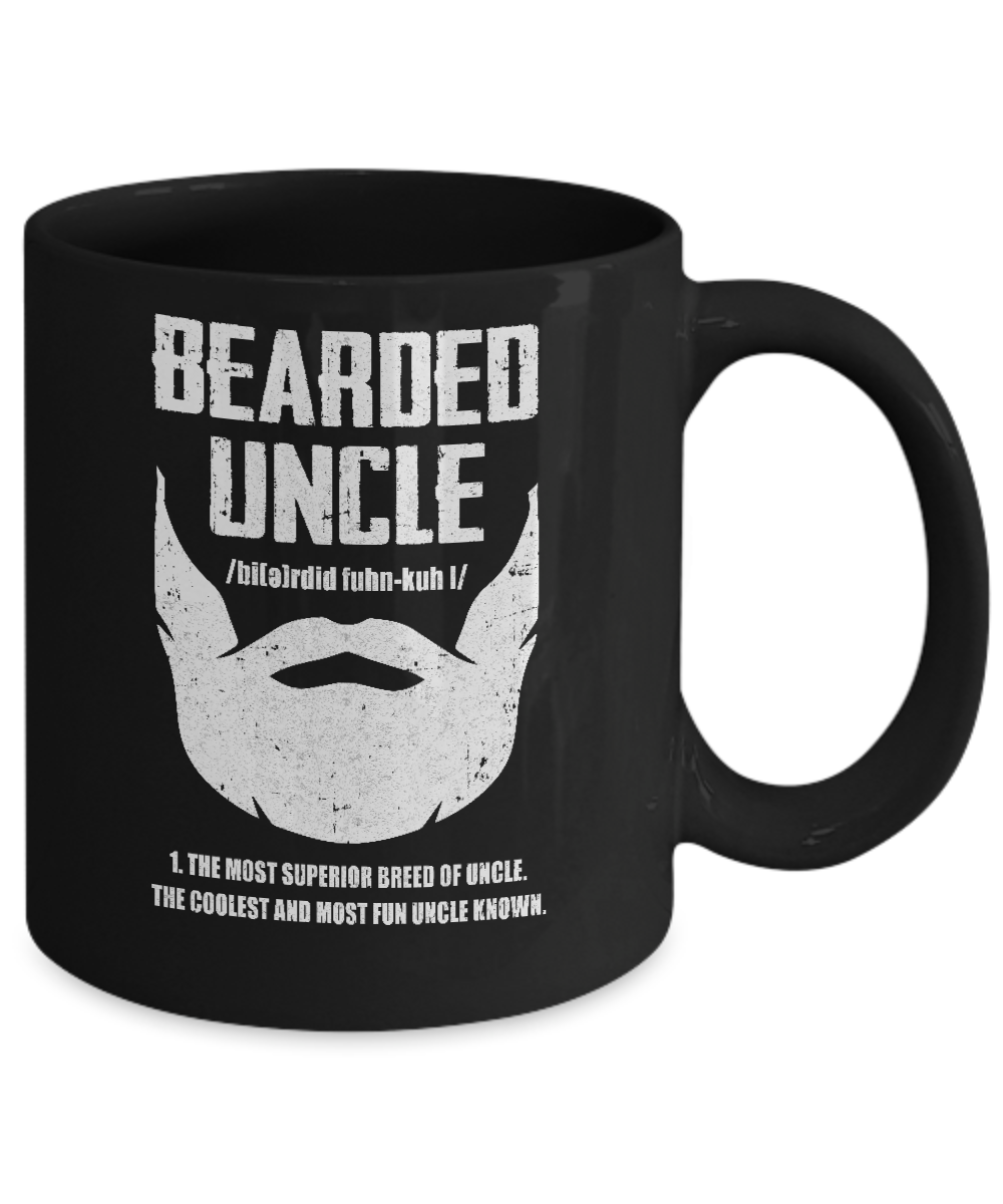 Beard Cool Coffee Mug | Man with the Beard Ceramic Cup Funny | 11-Ounce Mug  | DD061