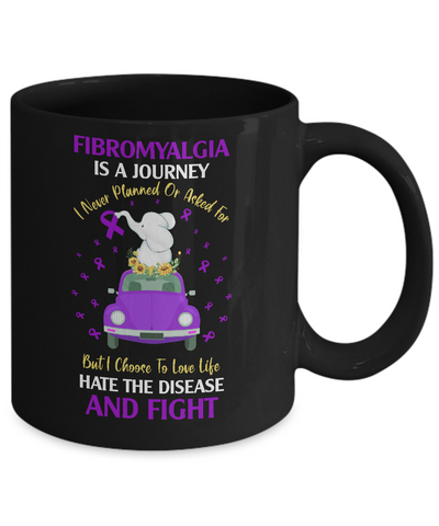 Fibromyalgia Awareness Is A Journey Mug Coffee Mug | Teecentury.com