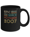 Epic Since November 2007 Vintage 15th Birthday Gifts Mug Coffee Mug | Teecentury.com