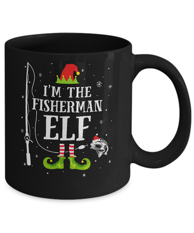 I'm The Fisherman Elf Matching Funny Fishing Christmas Xmas Mug Coffee Mug | Teecentury.com