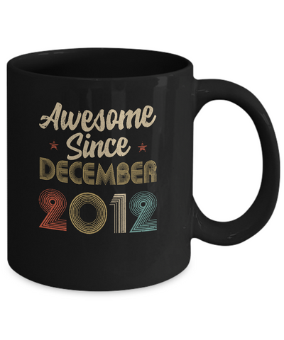 Awesome Since December 2012 Vintage 10th Birthday Gifts Mug Coffee Mug | Teecentury.com