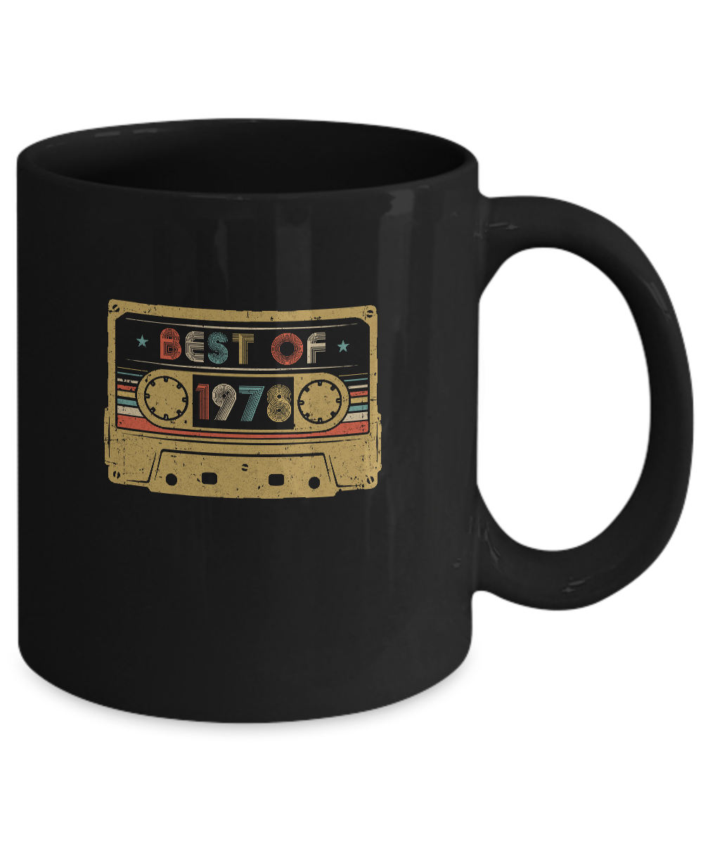 Vintage Cassette Best Of 1978 44th Cassette Birthday Gifts Mug Coffee Mug | Teecentury.com