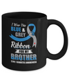 I Wear Blue And Gray For My Brother Diabetes Awareness Mug Coffee Mug | Teecentury.com