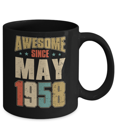 Vintage Retro Awesome Since May 1958 64th Birthday Mug Coffee Mug | Teecentury.com