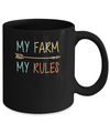 My Farm My Rules Farming Mug Coffee Mug | Teecentury.com