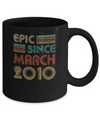 Epic Since March 2010 Vintage 12th Birthday Gifts Mug Coffee Mug | Teecentury.com