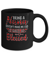 Red Plaid Funny Being A Nana Doesn't Make Me Old Mug Coffee Mug | Teecentury.com