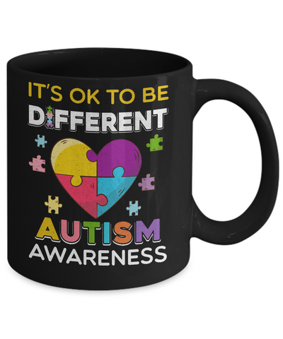 It's Ok To Be Different Autism Awareness Gift 2018 Mug Coffee Mug | Teecentury.com
