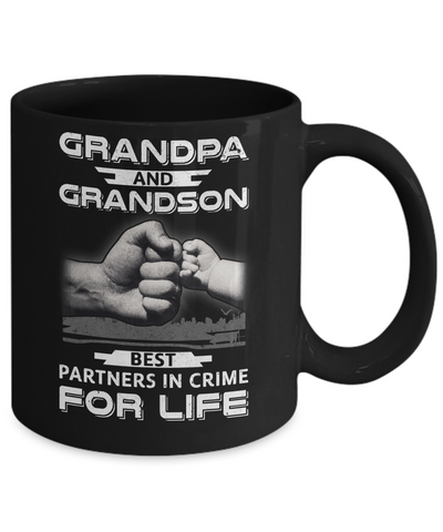 Grandpa And Grandson Best Partners In Crime For Life Mug Coffee Mug | Teecentury.com