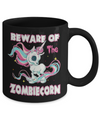 Beware Of The Zombiecorn Unicorn Mug Coffee Mug | Teecentury.com
