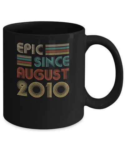 Epic Since August 2010 12th Birthday Gift 12 Yrs Old Mug Coffee Mug | Teecentury.com