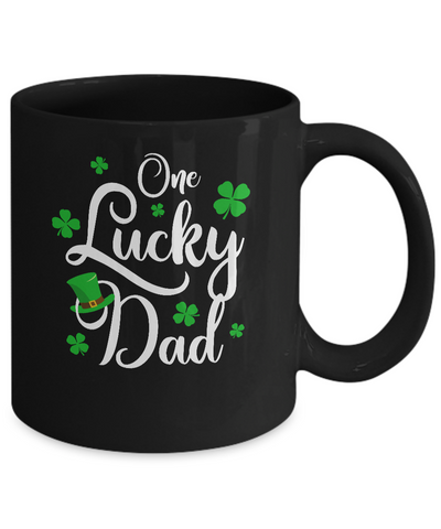 One Lucky Dad St Patricks Day For Daddy Mug Coffee Mug | Teecentury.com