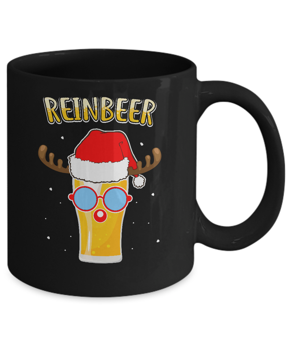 Funny Christmas Gift Beer Reindeer Lovers Reinbeer Mug Coffee Mug | Teecentury.com