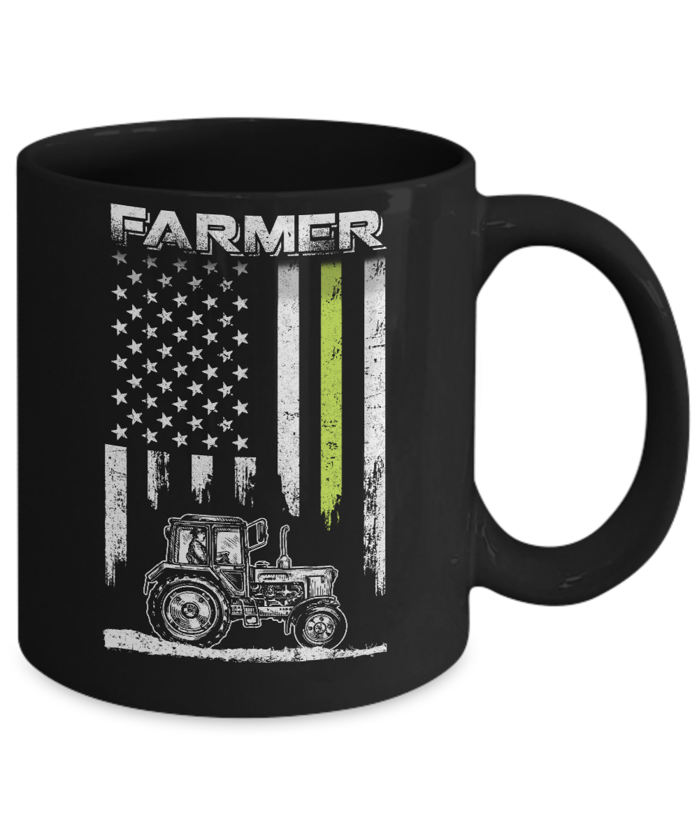 Farmer Patriotic American Flag Mug Coffee Mug | Teecentury.com