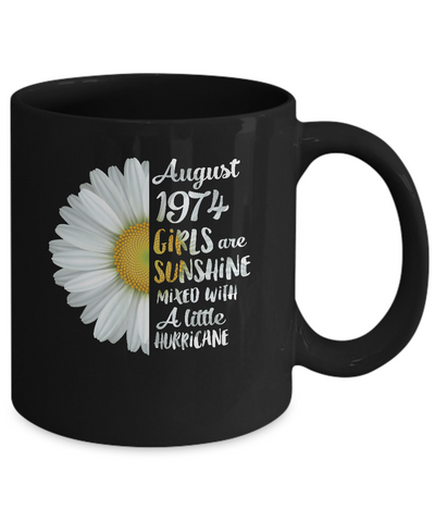 August Girls 1974 48th Birthday Gifts Mug Coffee Mug | Teecentury.com