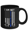 Police I Am Not Most Women Thin Blue Line USA Flag Mug Coffee Mug | Teecentury.com