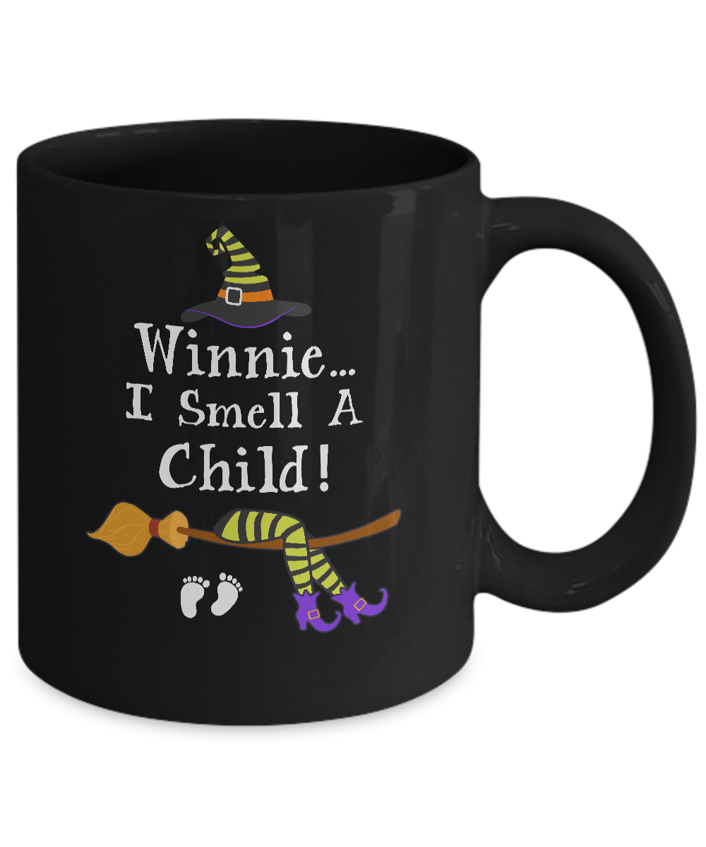 I Smell A Child Pregnancy Halloween Costumes For Women Mug Coffee Mug | Teecentury.com