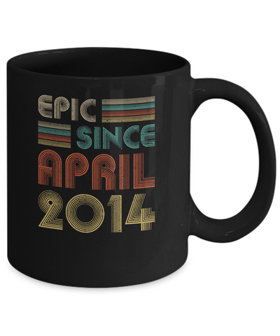Epic Since April 2014 Vintage 8th Birthday Gifts Mug Coffee Mug | Teecentury.com