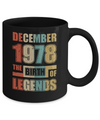 Vintage Retro December 1978 Birth Of Legends 44th Birthday Mug Coffee Mug | Teecentury.com