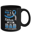 I Wear Blue And Gray For My Dad Diabetes Awareness Mug Coffee Mug | Teecentury.com