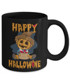 Halloween Happy Hallowine For Wine Straw Man Pumpkin Mug Coffee Mug | Teecentury.com