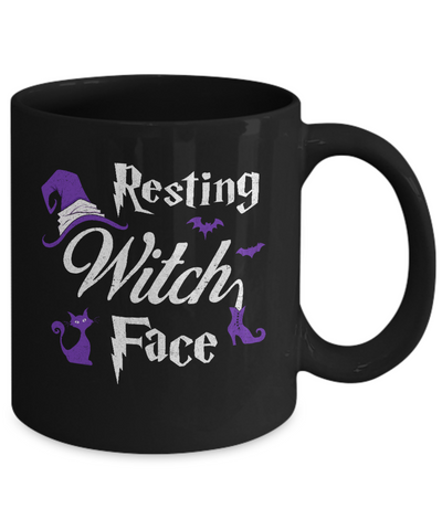 Halloween Resting Witch Face Witches Mug Coffee Mug | Teecentury.com