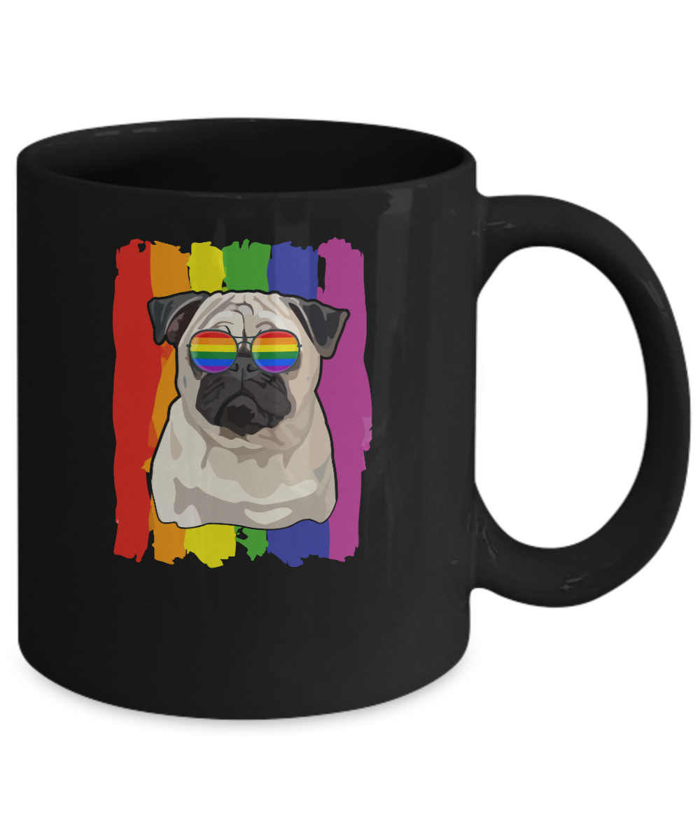 Funny Pug LGBT LGBT Pride Gifts Mug Coffee Mug | Teecentury.com