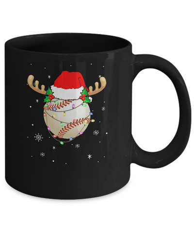 Santa Hat Baseball Reindeer Christmas Gifts Mug Coffee Mug | Teecentury.com