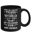 3 Useless Things Knight Gun Liberals Politics Mug Coffee Mug | Teecentury.com