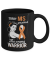 Sorry MS You Picked The Wrong Warrior Multiple Sclerosis Mug Coffee Mug | Teecentury.com