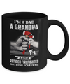 Im A Dad Grandpa Retired Firefighter Gifts Fathers Day Mug Coffee Mug | Teecentury.com