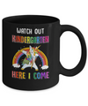 Kindergarten Here I Come Unicorn Back To School Mug Coffee Mug | Teecentury.com