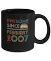 Awesome Since February 2007 Vintage 15th Birthday Gifts Mug Coffee Mug | Teecentury.com