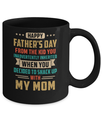 Vintage Funny Bonus Dad You Inadvertently Inherited Mug Coffee Mug | Teecentury.com