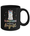 Llama Unicorn Llamacorns Born In August Birthday Gift Mug Coffee Mug | Teecentury.com