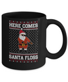 Here Comes Santa Floss Flossing Ugly Christmas Sweater Mug Coffee Mug | Teecentury.com