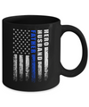 Police Thin Blue Line Husband Daddy Hero Fathers Day Gift Mug Coffee Mug | Teecentury.com