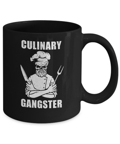 Culinary Gangster Cool Cooking Chef Gifts For Men Mug Coffee Mug | Teecentury.com