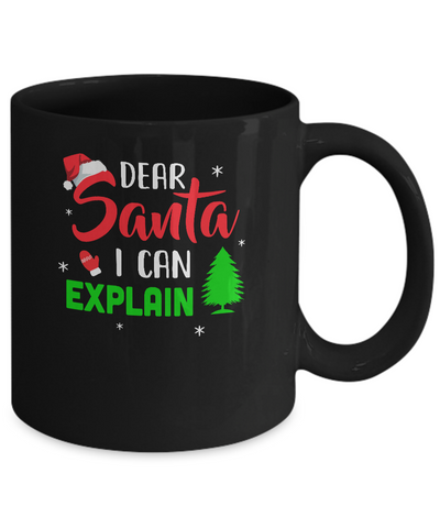 Dear Santa I Can Explain Funny Christmas Mug Coffee Mug | Teecentury.com