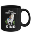 It's No Prob-Llama To Be Kind Funny Sloth Llama Gifts Mug Coffee Mug | Teecentury.com