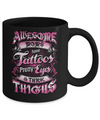 Awesome Moms Tattoos Pretty Eyes Thick Thighs Mothers Day Mug Coffee Mug | Teecentury.com