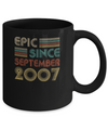Epic Since September 2007 Vintage 15th Birthday Gifts Mug Coffee Mug | Teecentury.com